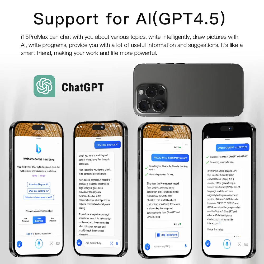 Newest Phone 15 pro max nuevo original 12+512GB 5g 6.7inch Screen Dual Sim Card I 15 phone 15 Pro Max 5g De Smartphones