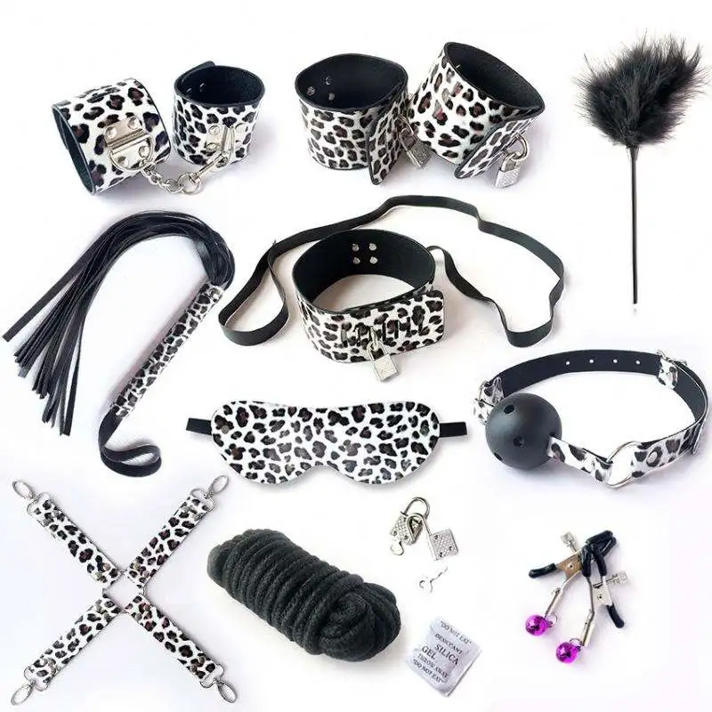 Wholesale 10 Piece Erotic Juguetes Sexuales Eroticos Adult Sex Toys for Couples Sex Leather Bondage Set BDSM Belts