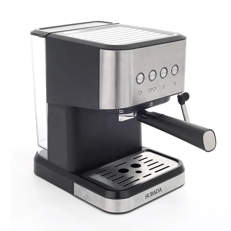 Coffee maker 1.5 L Espresso Machine Latte Cappuccino 20 Bar Pump Pressure Milk Frother Steam Stainless 8.26*10.24*11.02 inches