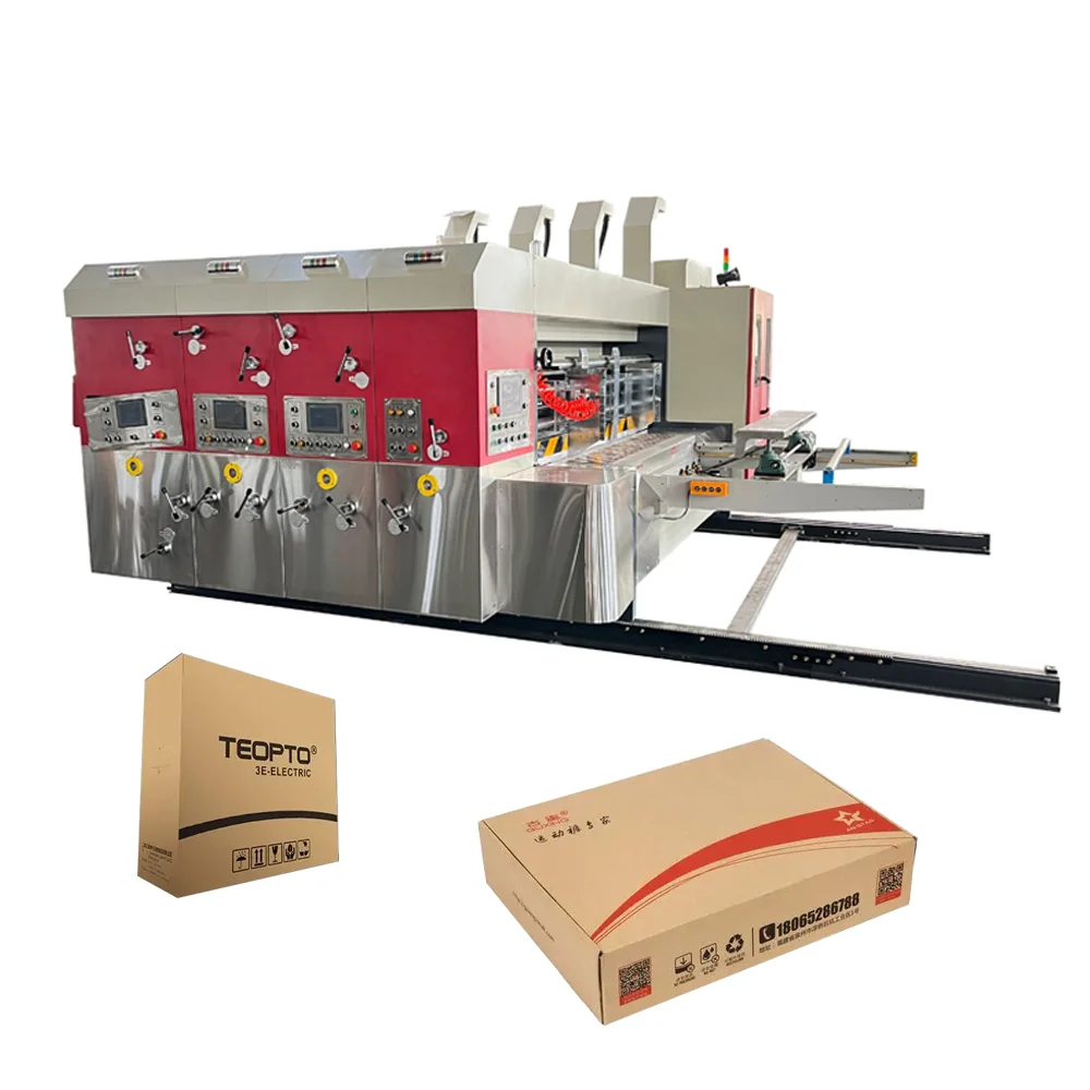 High Quality Automatic Flexo Printer Slotter Die Cutter Price Of Carton Box Packing Machine