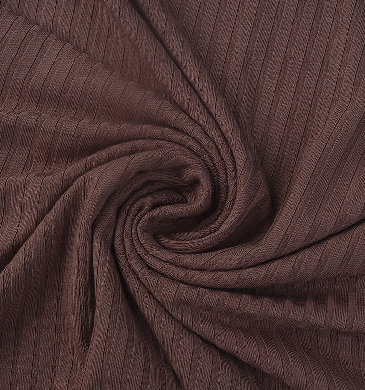 Free sample  Good Quality  100% Viscose 200g Customized Cotton Rayon Rib Spandex Fabric For knitting shirt