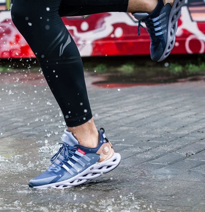  Мужские беговые кроссовки Li-Ning с подушкой LN ARC носимые водонепроницаемые водоотталкивающей подкладкой для обуви li ning
