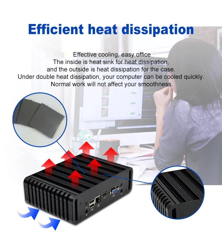 Sharerdp Core I3 I5 I7 10th 12V 5A 8GB RAM 2 Lan Wall Mount Linux Embedded Mini Share Comput Mini PC Fanless For Business