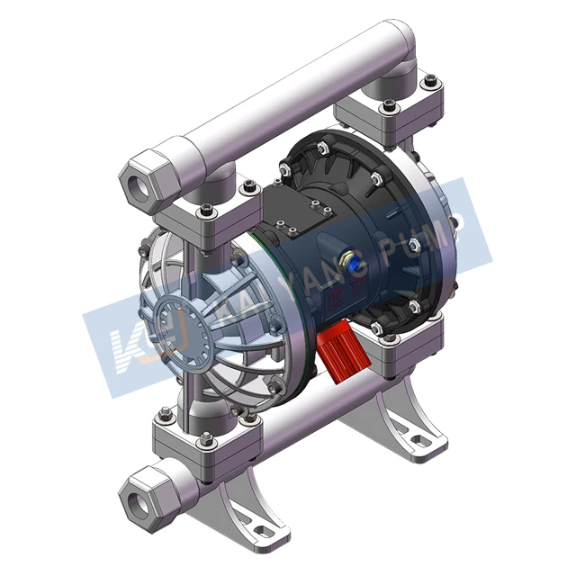 Side Inlet And Outlet KYQB25LS Desalination Small Pneumatic PP Acid Chemical Resistance Diaphragm Pump