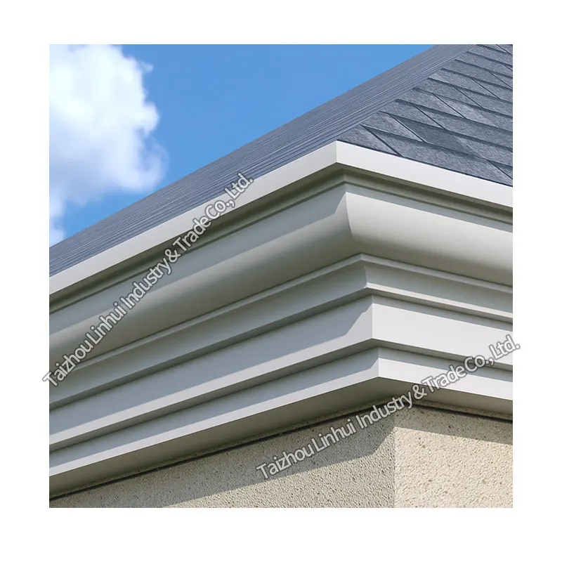 Factory Sale High end concrete roof molds plastic cast in place decorative Line Moldings Eave cement cornice Construction moulds