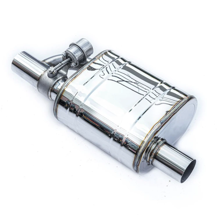Выхлопной глушитель из нержавеющей стали 304, высокопроизводительный, с активным звуком