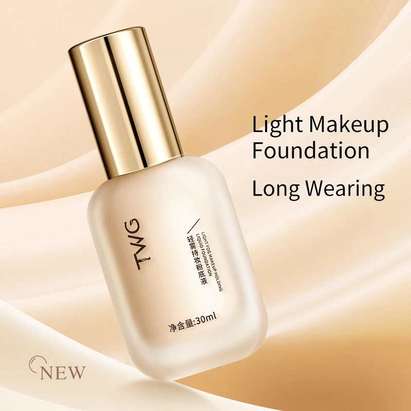 TWG Lighting Foundation for Makeup Oil Control Waterproof Beauty No-Creasing Long Wearing Matte Foundation