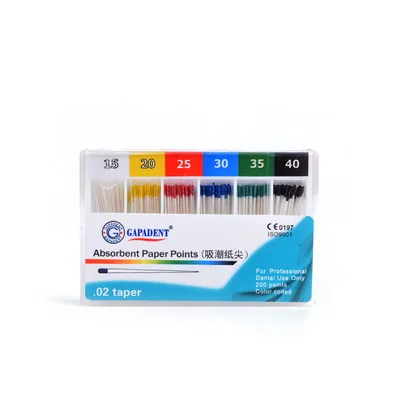 Высококачественные стоматологические абсорбирующие бумажные точки Гутта