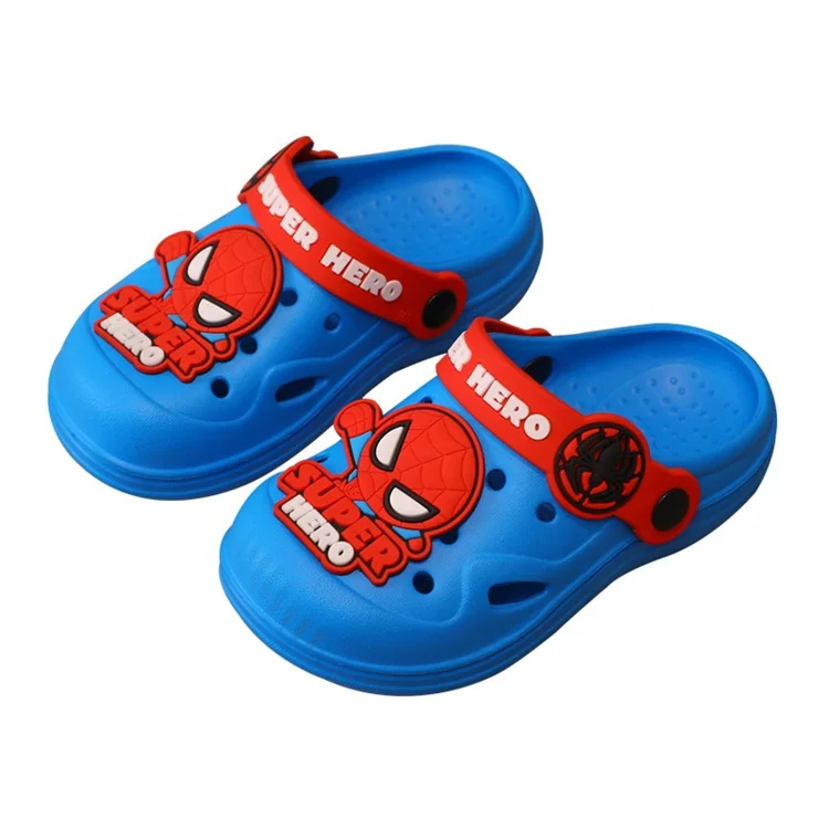 Popular non-slip new summer indoor outdoor beach Captain America cartoon boy slippers sandals children kids clog shoes