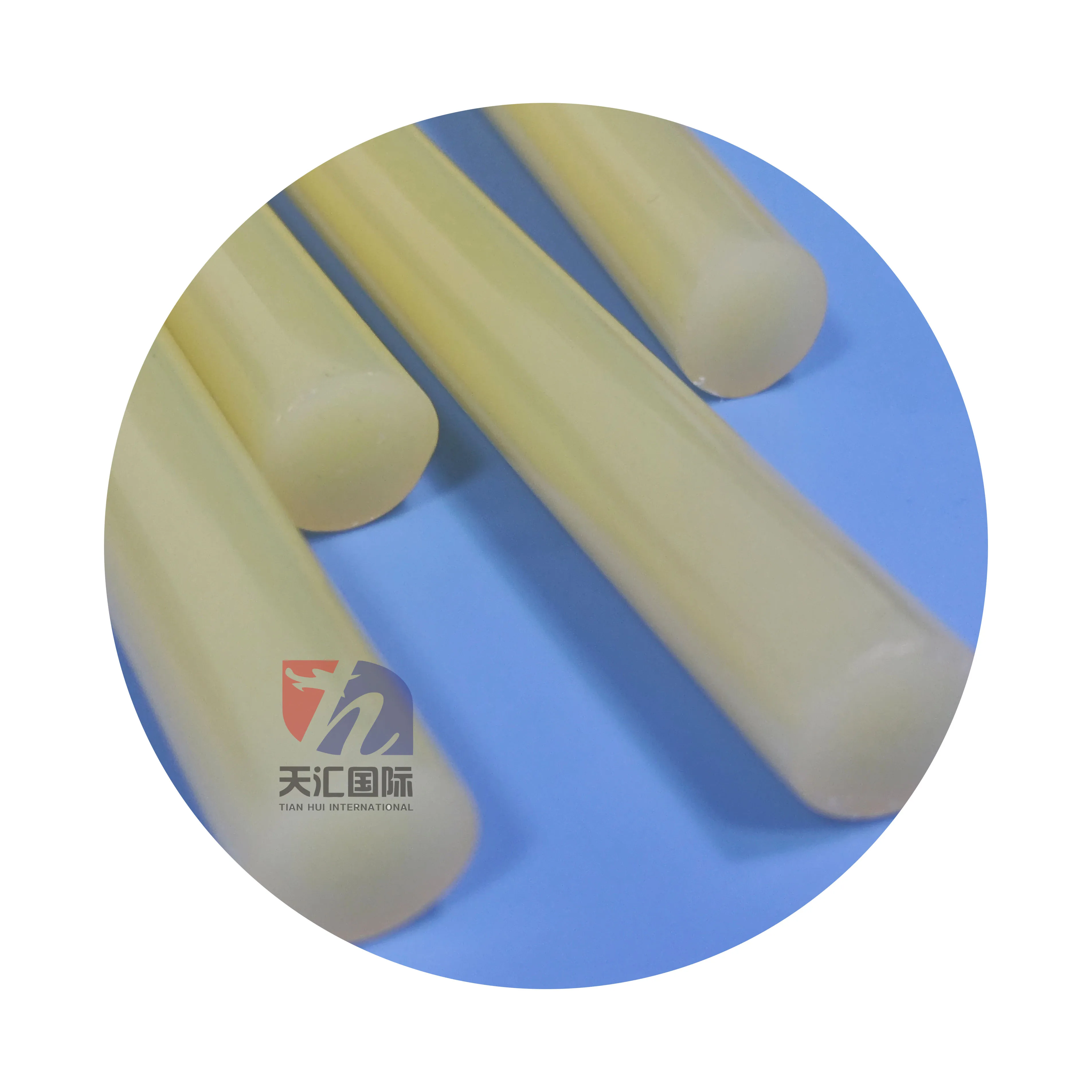 Light yellow environmental friendly hot melt adhesive for dry leathers non-toxic hot melt glue stick for family DIY use package