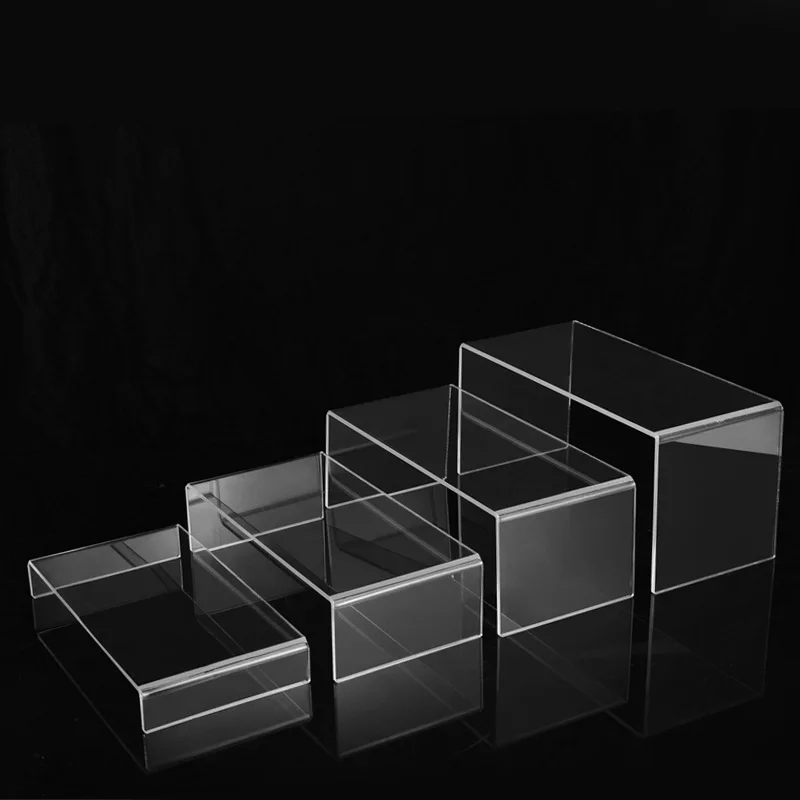 custom u-shaped counter cake display stand clear display racks acrylic stand