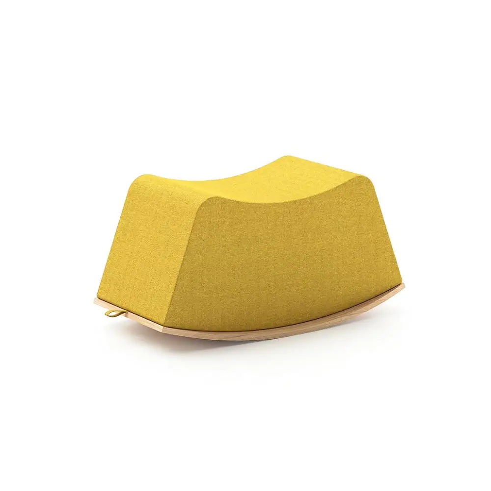 Modern Soft Fabric Rocking Chair for Living Room Office Relax Leisure