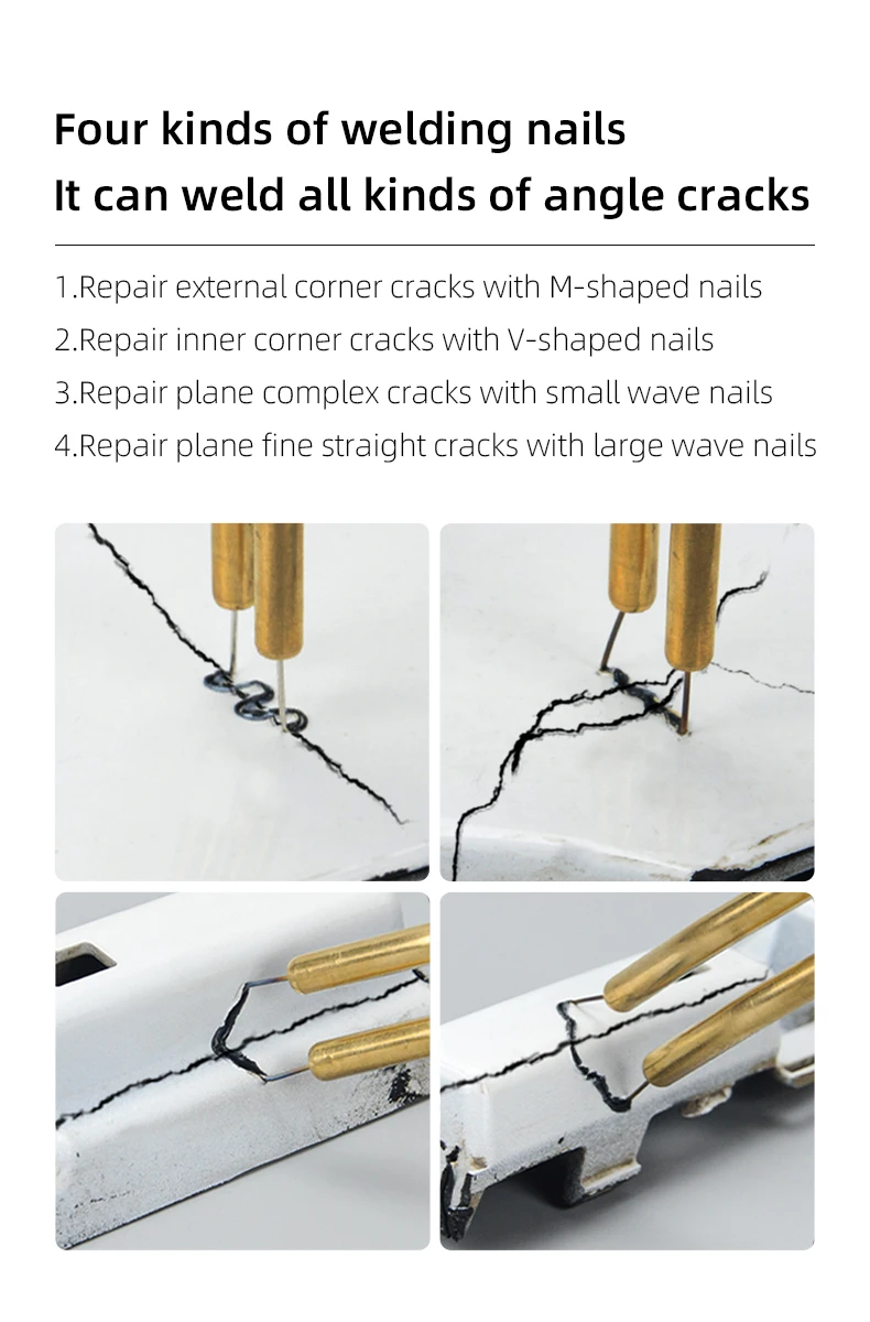 LK502-1 handheld hot staples plastic welding gun nails soldering tool spot welder for auto bumper repairing 50W