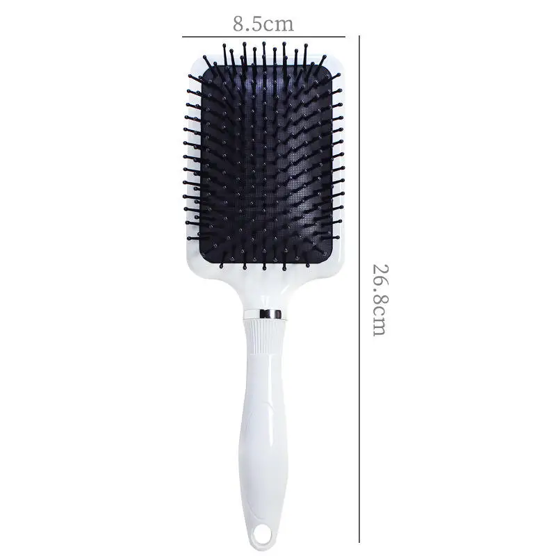 Custom LOGO Wholesale Scalp Massage Hair Brush Hair Extensions Large Square Handle Paddle  Massage Scalp Comb Brush
