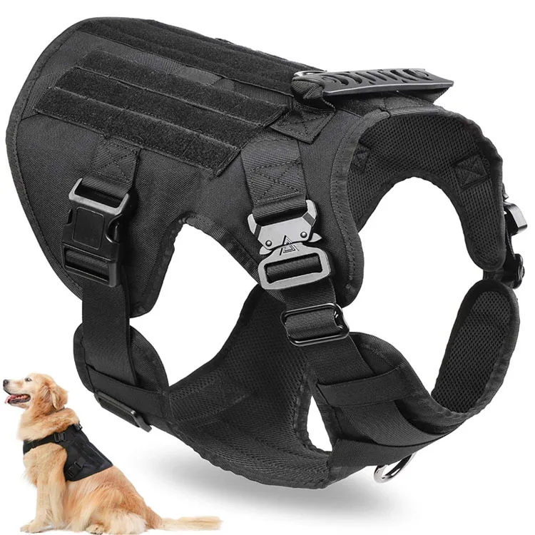 Pet Supplies Outdoor Waterproof Tactical Training Dog Coat Chest Strap Nylon Dog Vest