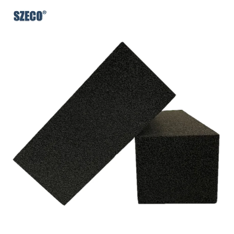Black foam glass cleaning stone China Magic large Black griddle grill stone griddle block brick