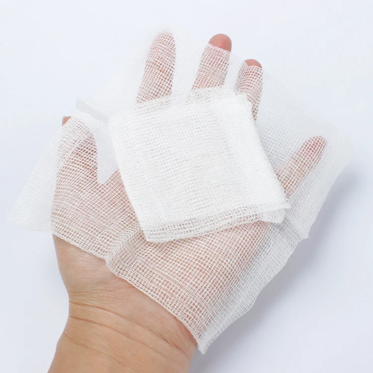 100% cotton disposable sterile gauze swab pad with or without x-ray