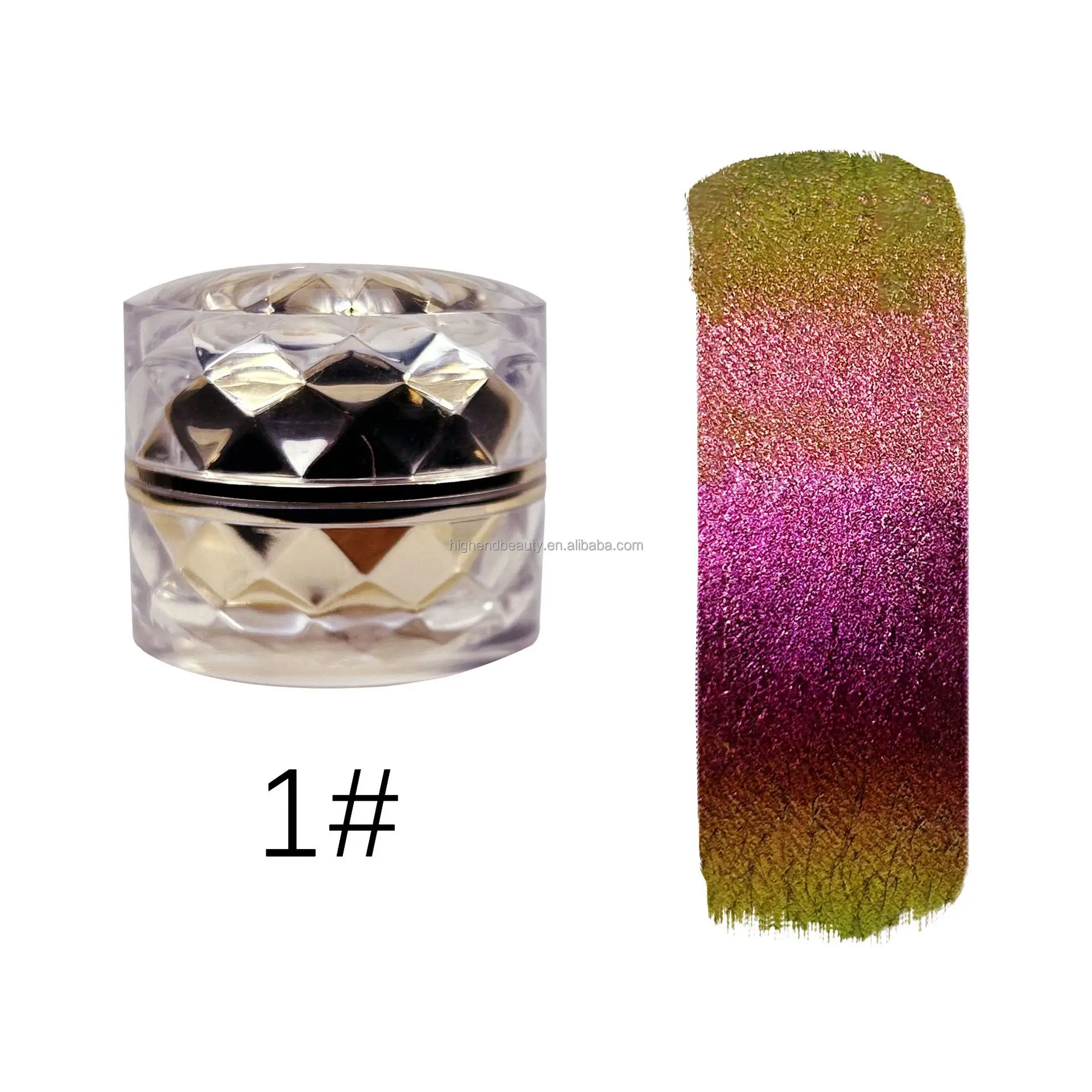 Eye Shadow Multi-chrome Neon Chrome Chameleon Liquid Eyeshadow Chrome Pigment Satin Waterproof Cream Make up Eye Shadow Palette