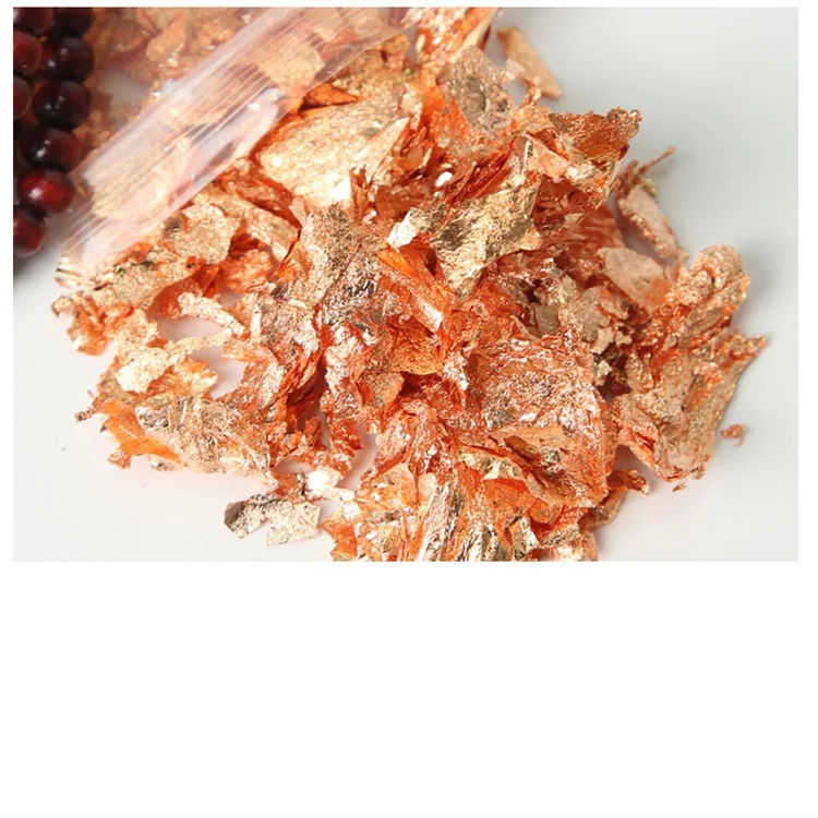 3g Leaf Flakes Foil 24K Edible Sheets Paper Food Sheet For Facial Gilding Cosmetics Resin Cake Deco Color Pure Gold Leaves