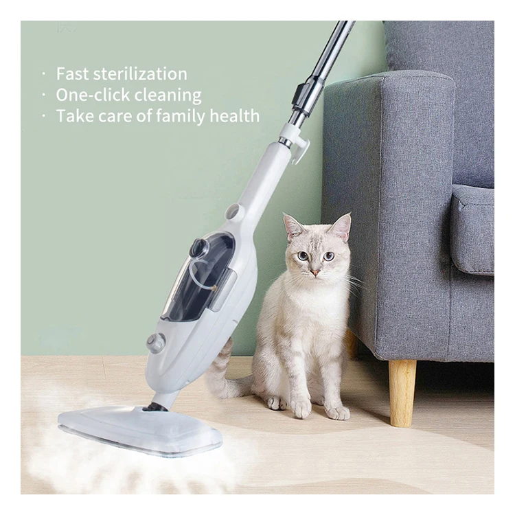 1300W Microfiber Mop Pads Smart Living Handheld Portable Electric Steam Mop Machine For Glass And Floor Cleaner