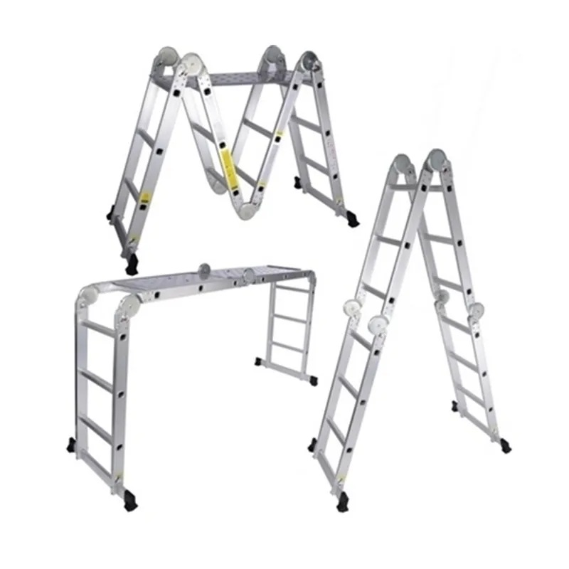 Multipurpose easy plegables escaleras de aluminio, high quality manual folding step ladder
