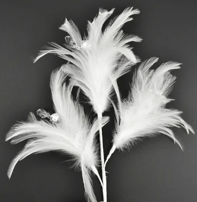 Good Feather Floral Pick for Floral Arrangement Supply Bouquet Home Wedding Birthday Party Vase Craft Boho Cxmas Holiday Decor