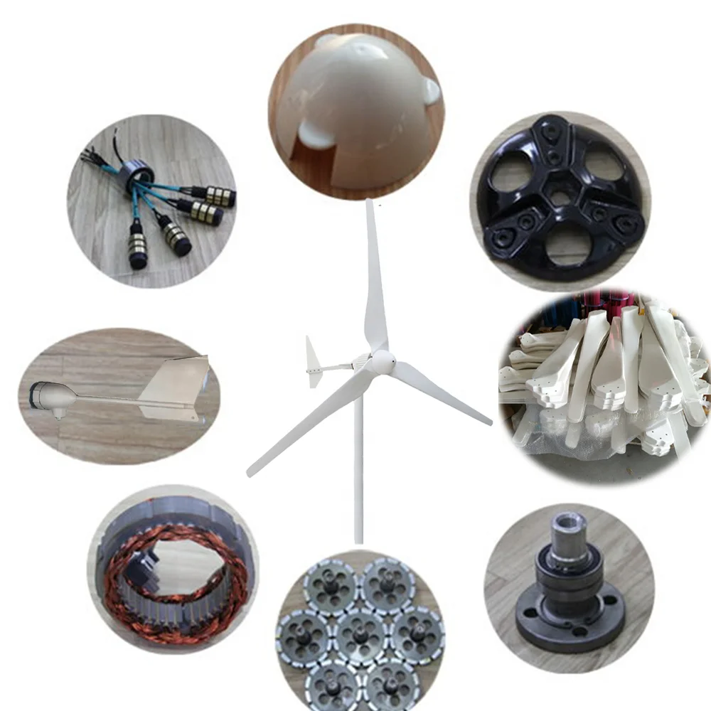 2KW  48/96V For Marine and Land Horizontal Wind Turbine 2kw System Wind Turbine Wind Turbine Generator