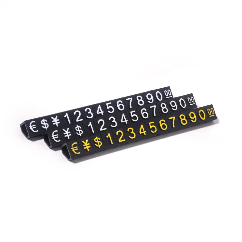 Mini Combined Plastic and Clear Acrylic Number Price Cubes Small Display Racks for Jewelry for Storefront Visuals