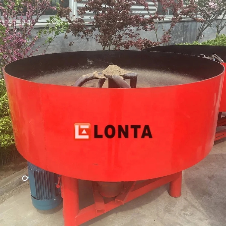 LONTA JQ350 350 Litre 350L Vertical Single Shaft Single Three Phase 5.5Kw Pan Cement Concrete Mixer For Block Making Machine