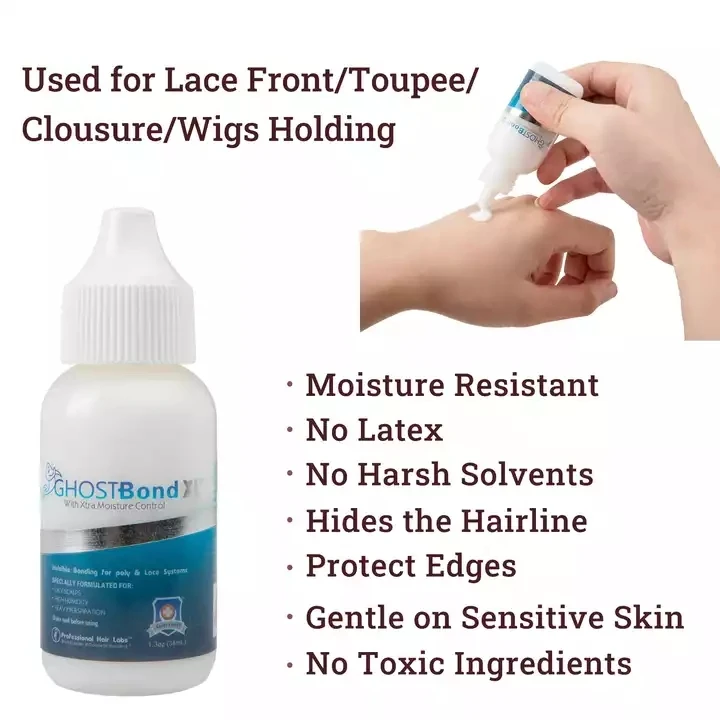 Private Label Imported High Quality Hair Glue Waterproof Strong Hold Wig Glue Adhesive Wig Lace Glue