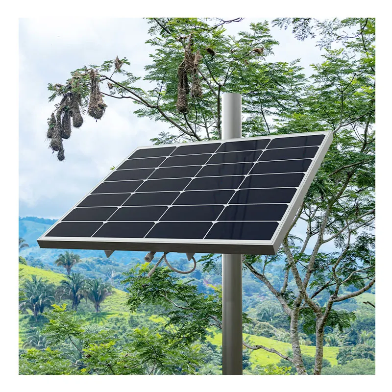 Plug and Play 60W 80W 120W Solar Power System Full Set Smart Solar Power Kit solar battery 12v all in one pole mounting