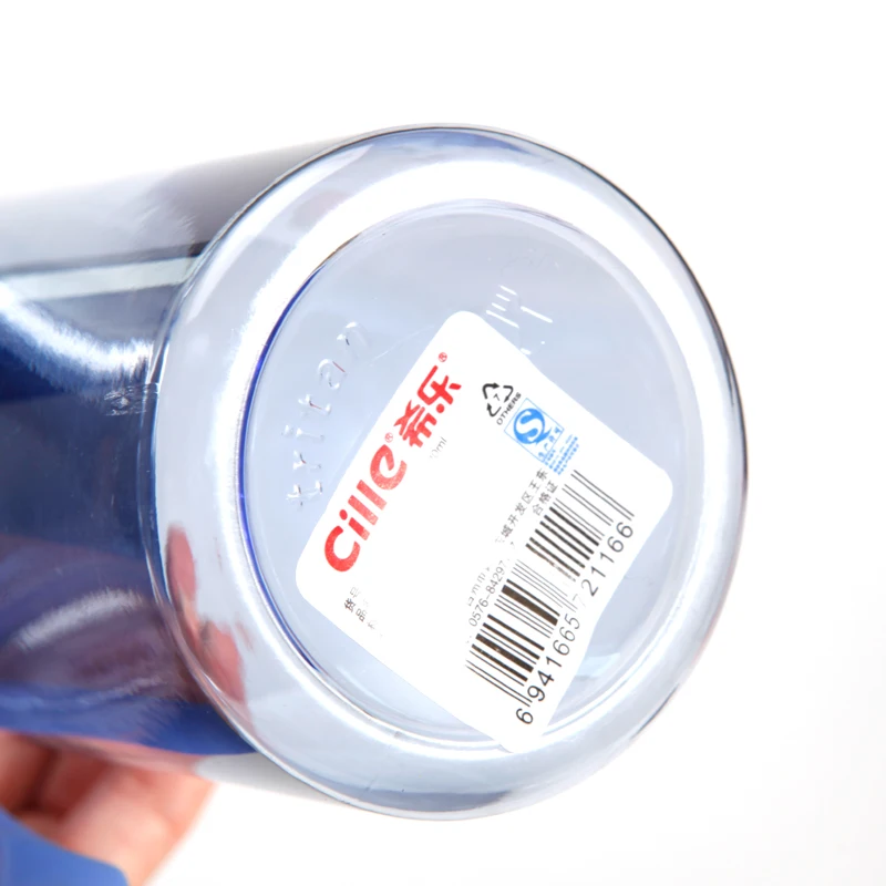 
Custom 620ml Travel Leakproof BPA Plastic Lid Silicone Handle Tritan PC Drinking Water Bottle with One Touch 