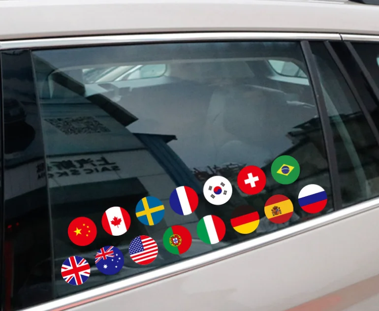 Индивидуальные национальные флаги США Канады Австралия наклейки на автомобиль декоративные виниловые