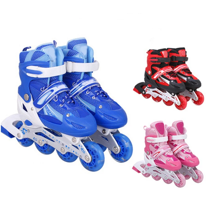 
Wholesale Popular Boys Girl Professional Adjustable 4 Wheel Inline Roller Skates Shoes For Kids And Adults 