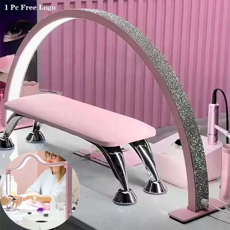 30W Diamond LED Moon Lash Light For Makeup Tattoo Artists Nail and Eyelash Lighting Beauty Salon Half Moon Nail Lamp