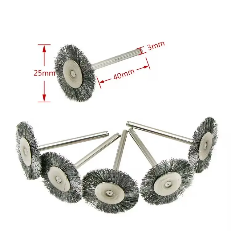 Набор кистей для колеса из нержавеющей стали, вращающийся инструмент, аксессуары, мини-щетка, инструменты для полировки металла