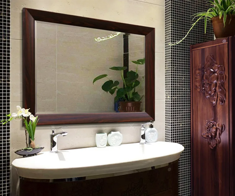 High quality floor standing full length dressing mirror furniture in antique style for bedroom living room