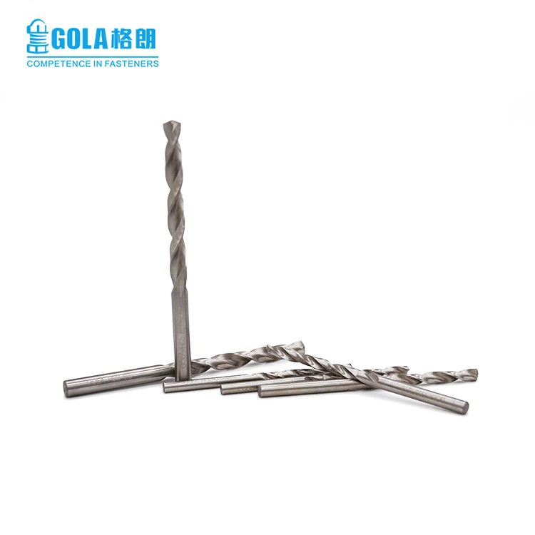 Dill bit high speed steel 6542, 9341 roll forged straight shank drill bits twist drill bit for metal drill