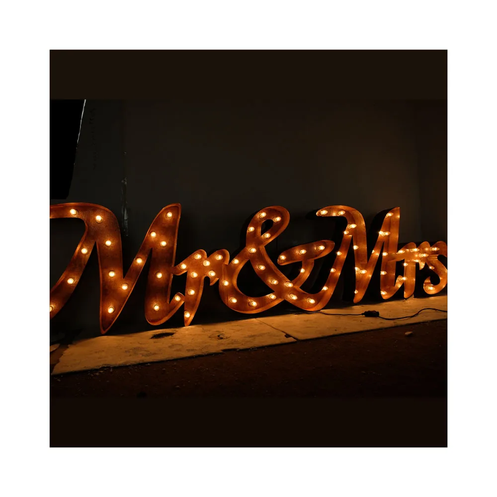 Acrylic Signage 4ft Led Mailbox Nummernmetal Letter Custom Wedding Letters Love Marquee Signs