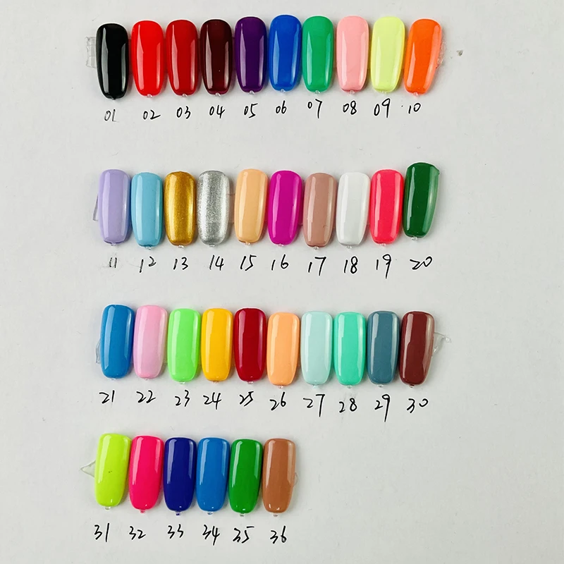 Wholesale Nail Products Salon Cosmetics 36 Colors Nail Polish Set UV Gel For Girls