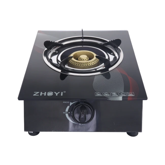 
portable camping gas stove single burner tempered glass cooking gas stove 