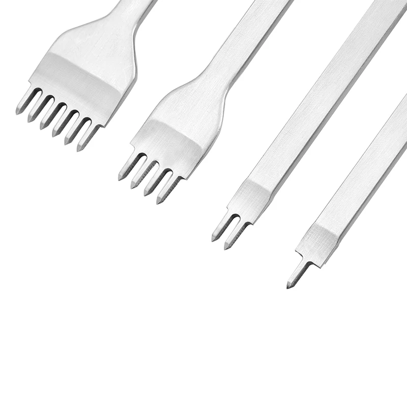 Оптовая продажа с фабрики 4 мм набор инструментов для работы кожей из нержавеющей стали