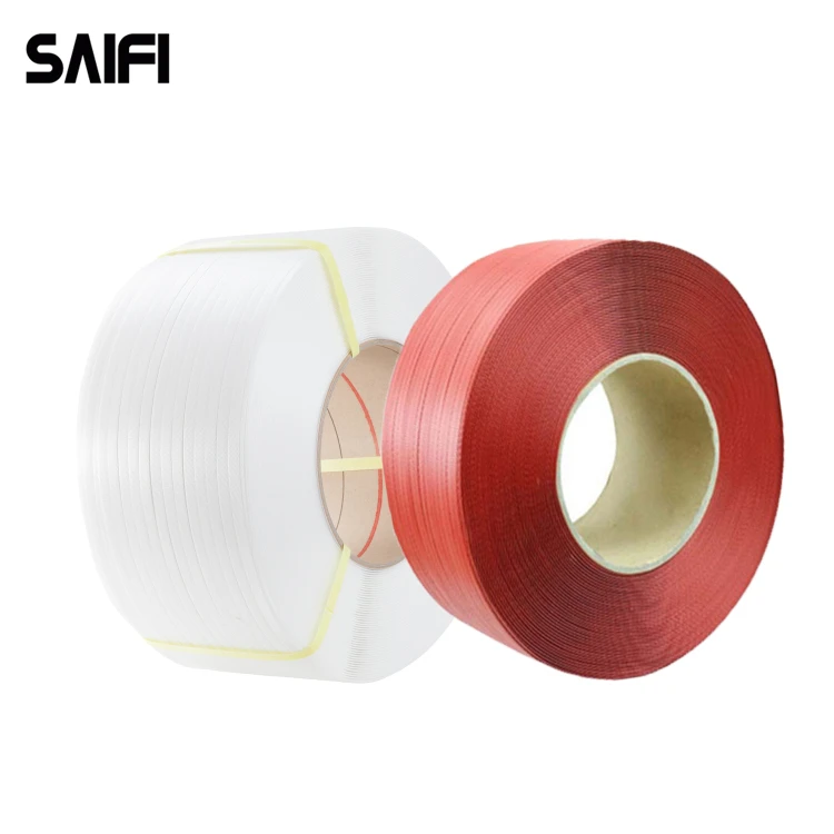 China Customized Printed Polypropylene Strip Plastic Packaging PP Strapping Tape for Packing
