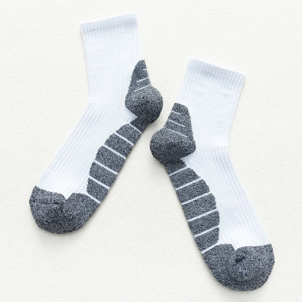 Professional hot selling custom logo crew best winter compression running socks with cushion plantar fasciitis