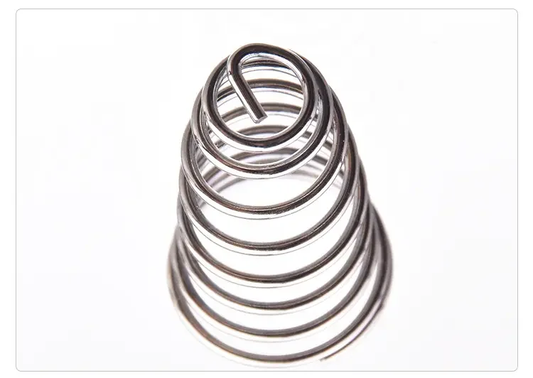 Heli spring Manufacturer custom sliver black small conical  stainless steel tower type spring