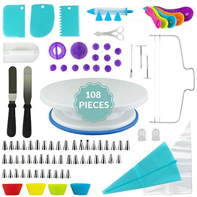 convenient complete cake decorating set supplies baking tools