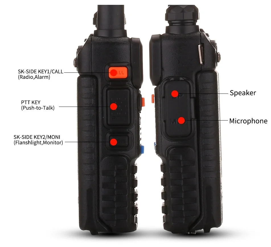 High power 8W BAOFENG UV-5R VHF UHF Dual Band Two Way Ham Radio Transceiver Walkie Talkie