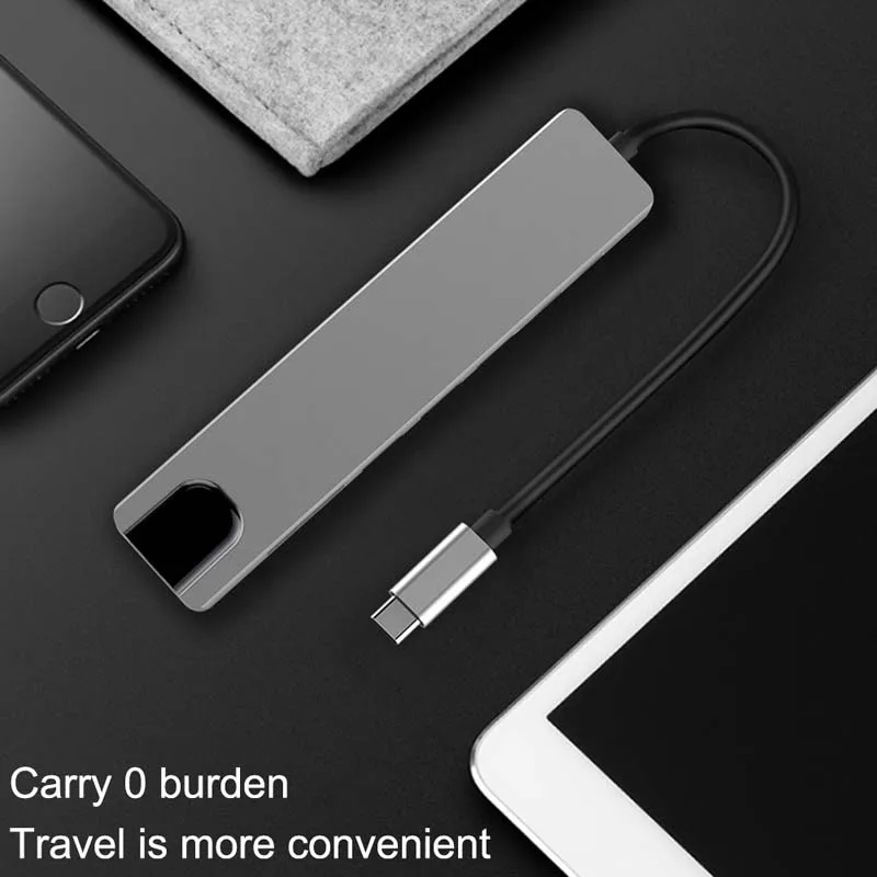 Высококачественный Usb-концентратор 8 в 1 с разъемом типа c зарядный порт C концентратор для нескольких Usb-портов