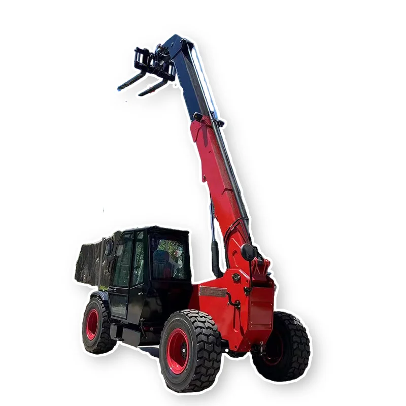 Low Price AC Motor Telehandler telescopic loader  Forklift 20 Met 4 TON Sanny Telehandler 7 Ton Rotating Telehandler Sale