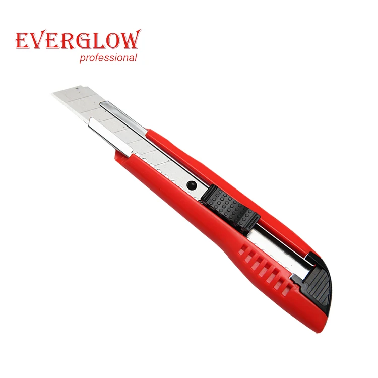 High Quality Low Price China Factory Paper Cutting 18mm Utility Knife With cutting paper, Plastic handle,carbon steel blade
